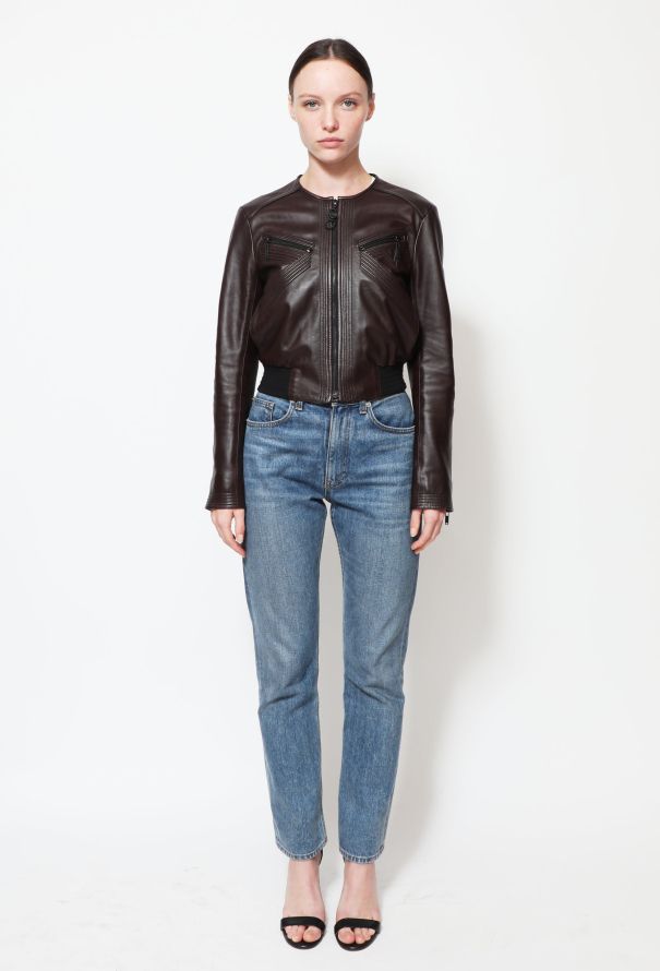 Cropped Leather Bomber | Authentic & Vintage | ReSEE