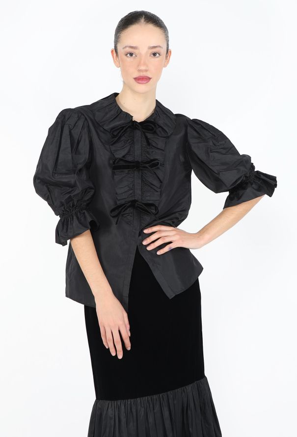 Saint Laurent Collector 1982 Tiered Jabot Ensemble - 2