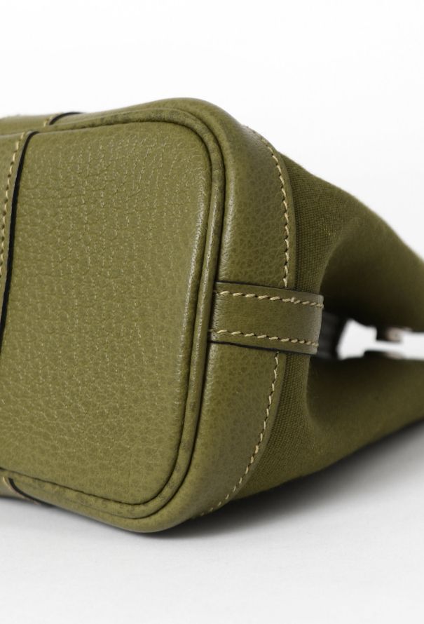 Hermès Canvas & Négonda Garden Party Clutch - 7