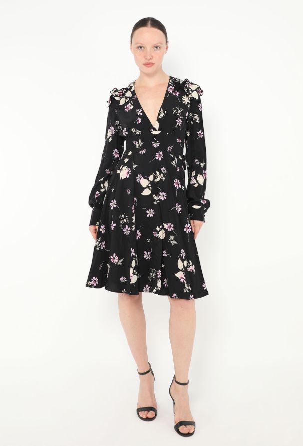 Valentino Pre-Fall 2017 Printed Silk Dress - 4 Valentino Pre-Fall 2017 Printed Silk Dress - 4