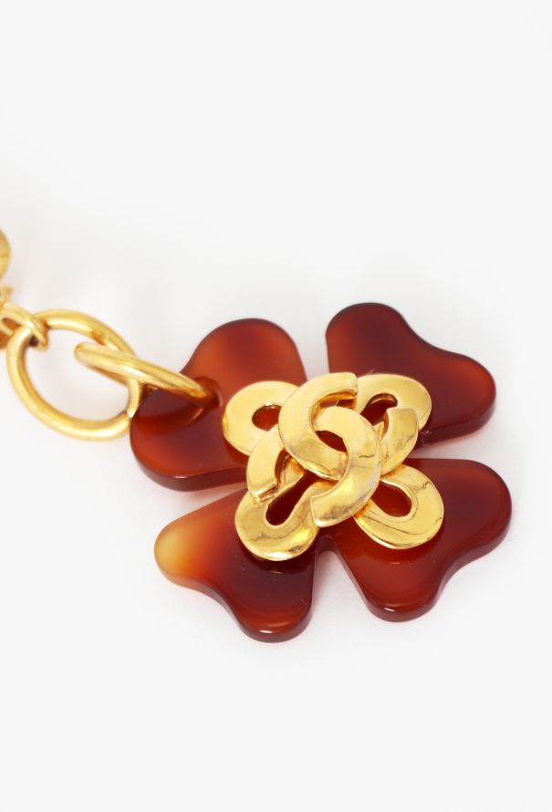 Chanel RARE 1995 Clover Drop Earrings - 3 Chanel RARE 1995 Clover Drop Earrings - 3