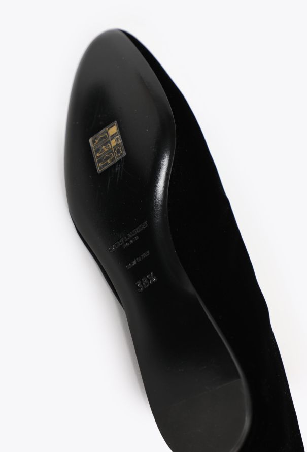 Saint Laurent 2024 Gio Velvet Ballet Flats - 5