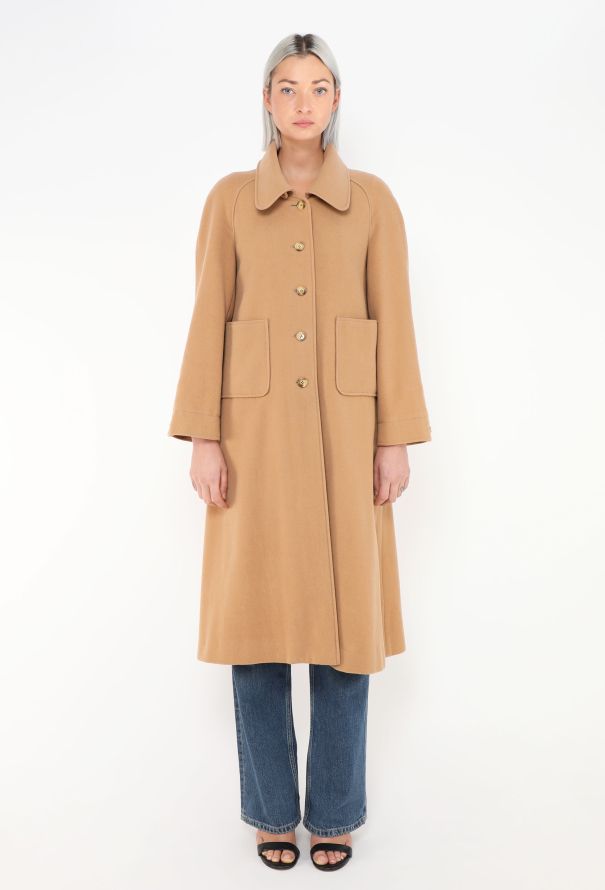 Chloé '80s Camel Car Coat - 1