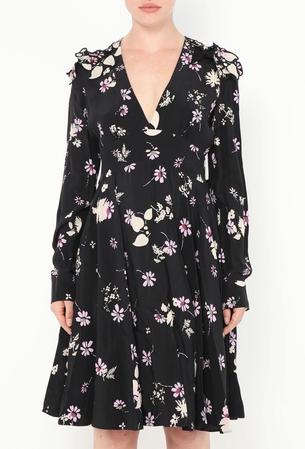 Valentino Pre-Fall 2017 Printed Silk Dress - 3 Valentino Pre-Fall 2017 Printed Silk Dress - 3
