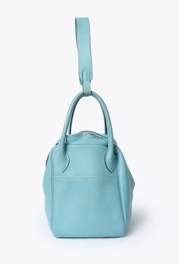 Hermès Lindy 30 Taurillon Clémence Bleu Atoll - 4