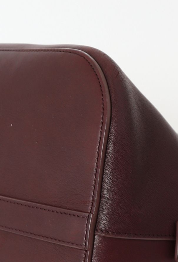 The Row Burgundy Large Devon Bag - 7