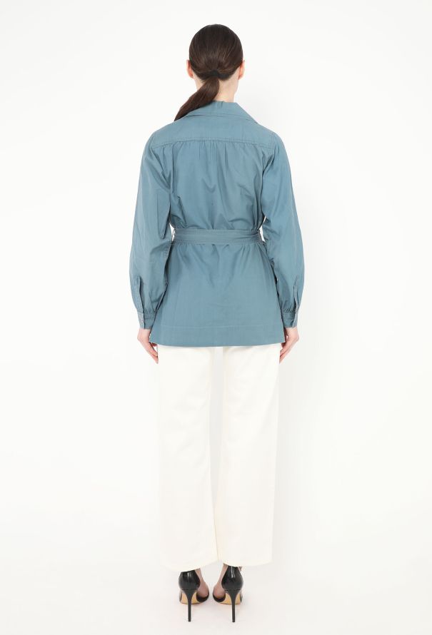 Saint Laurent RARE S/S 1974 Belted Safari Jacket - 7