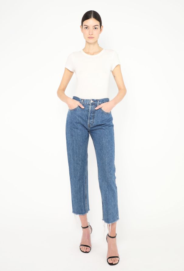 Re/Done '70s Stove Pipe' Jeans - 1