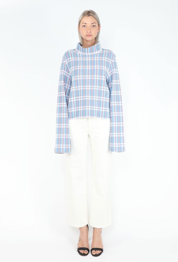 Céline F/W 2013 Tartan Turtleneck Top - 4