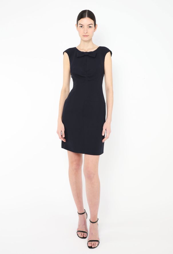 Chanel S/S 2008 Bow Brooch Silk Dress - 3 Chanel S/S 2008 Bow Brooch Silk Dress - 3
