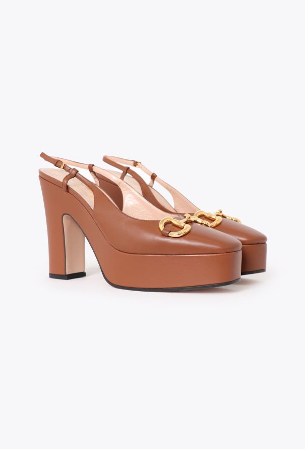 Gucci 2024 Horsebit Platform Slingbacks - 3 Gucci 2024 Horsebit Platform Slingbacks - 3
