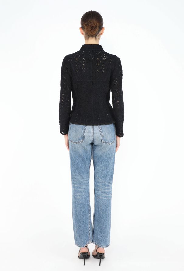 Chanel F/W 2009 Embroidered Camélia Lace Top - 6