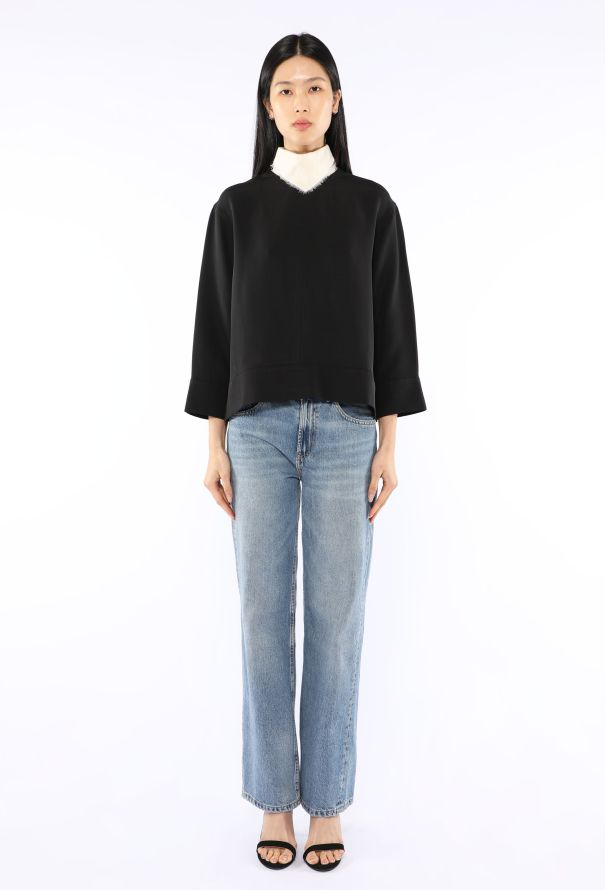 Céline Mock-Neck Blouse, Pre-Fall 2014 - 4