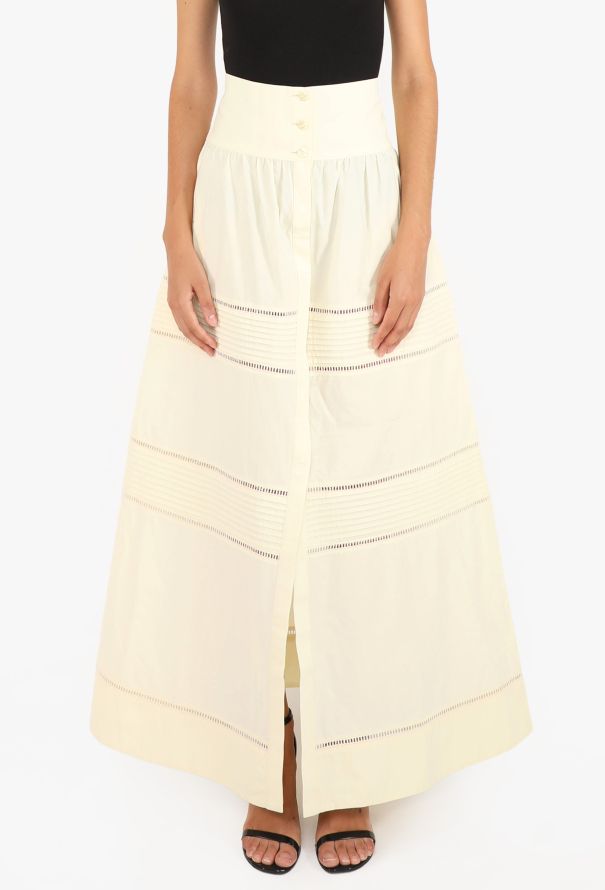 Loretta Caponi Broderie Anglaise Skirt - 3