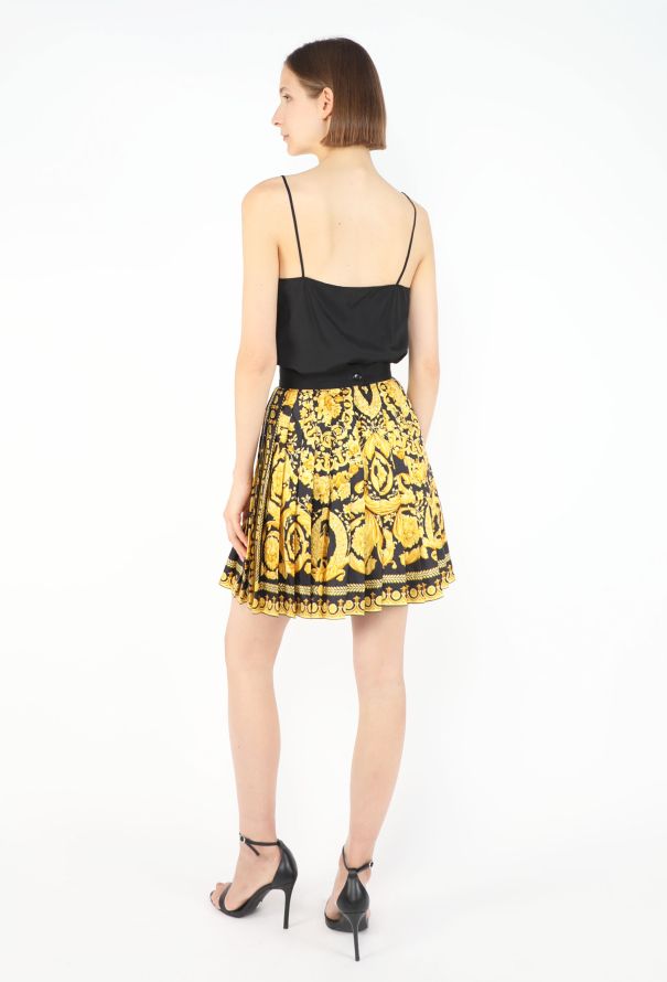 Gianni Versace Barocco Pleated Silk Skirt, F/W 1991 - 5