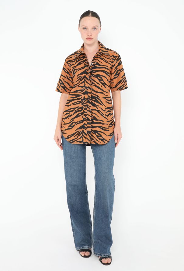 Céline Resort 2016 Tiger Print Shirt - 4