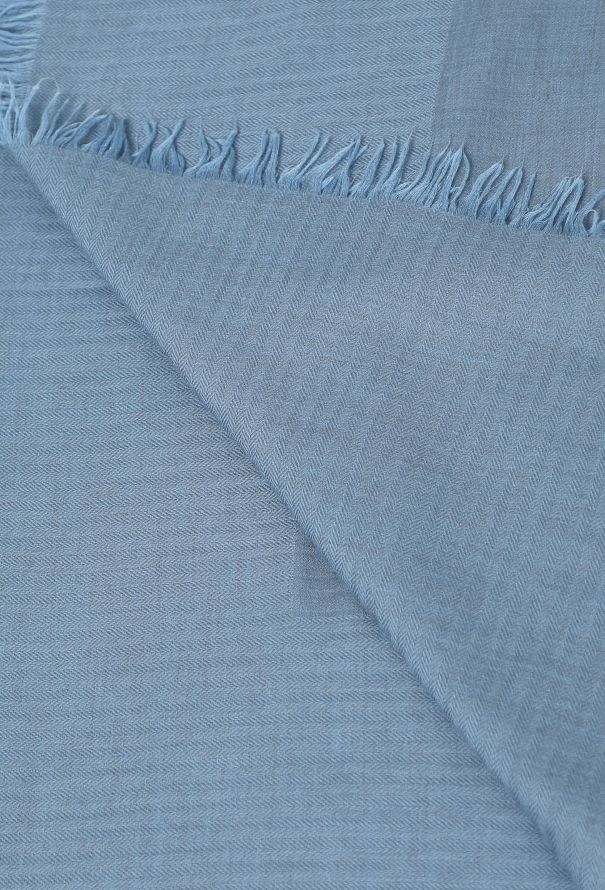 Hermès Herringbone Cashmere Shawl - 5