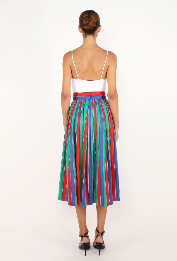 Saint Laurent Vintage Striped Bayadere Skirt - 4