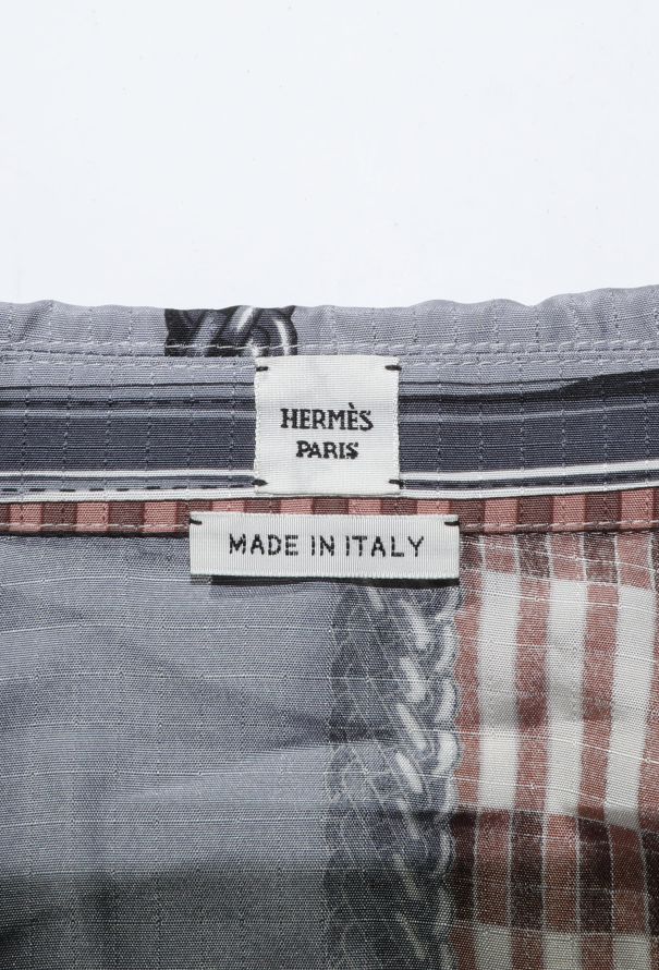 Hermès 2025 'Coaching Remix' Belted Silk Kaftan - 6