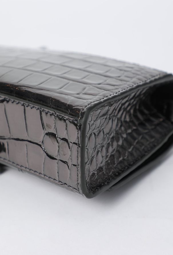 Balenciaga Embossed Hourglass Wallet on Chain - 8