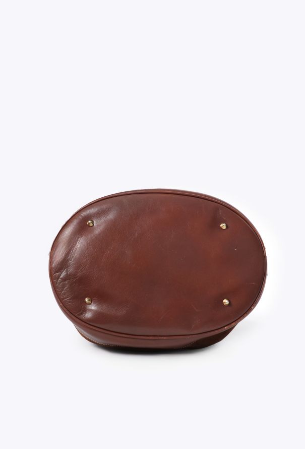Céline Vintage Suede Triomphe Bucket Bag - 6