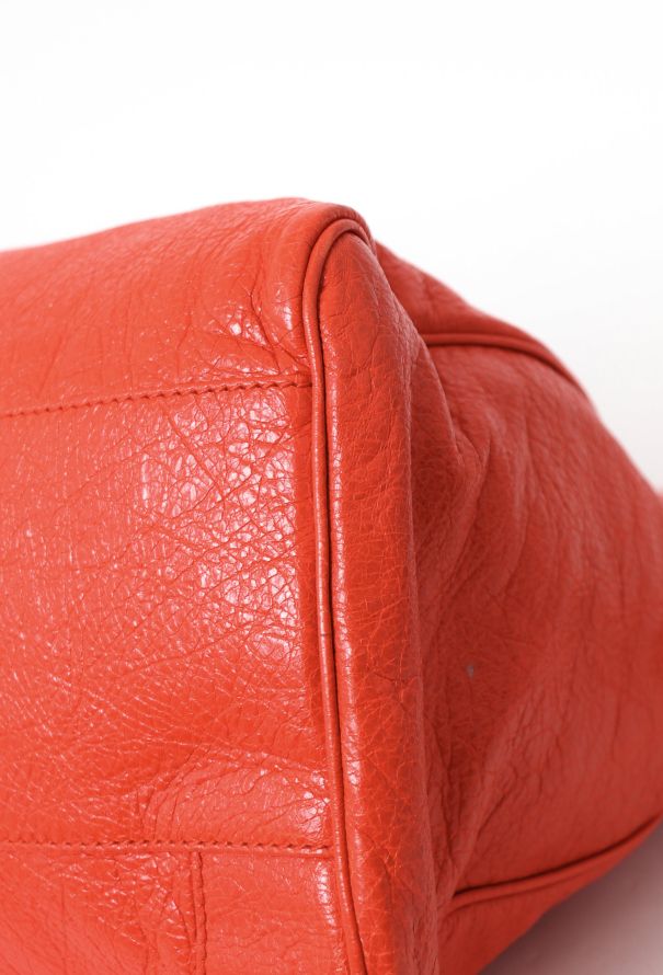 Balenciaga Orange Lambskin Velo Bag - 9 Balenciaga Orange Lambskin Velo Bag - 9