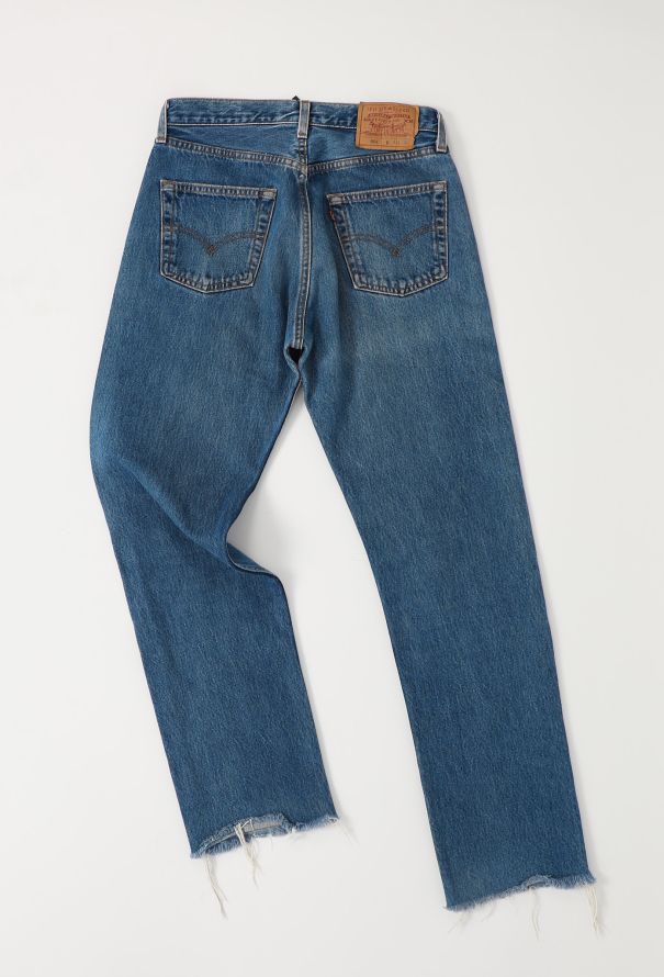 Men's Vintage 1999 Levi's Frayed Hem 501 Jeans - 4 Men's Vintage 1999 Levi's Frayed Hem 501 Jeans - 4