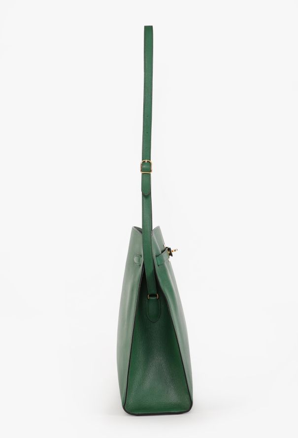Hermès Vert Bengale Courchevel Kelly Sport GM, 1988 - 7