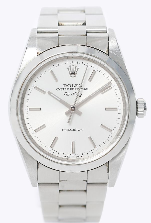 Rolex Air-King Silver Dial & Stainless Steel Watch - 4