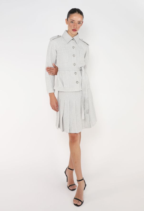 Chanel 2016 Belted Bouclé 'CC' Ensemble - 1