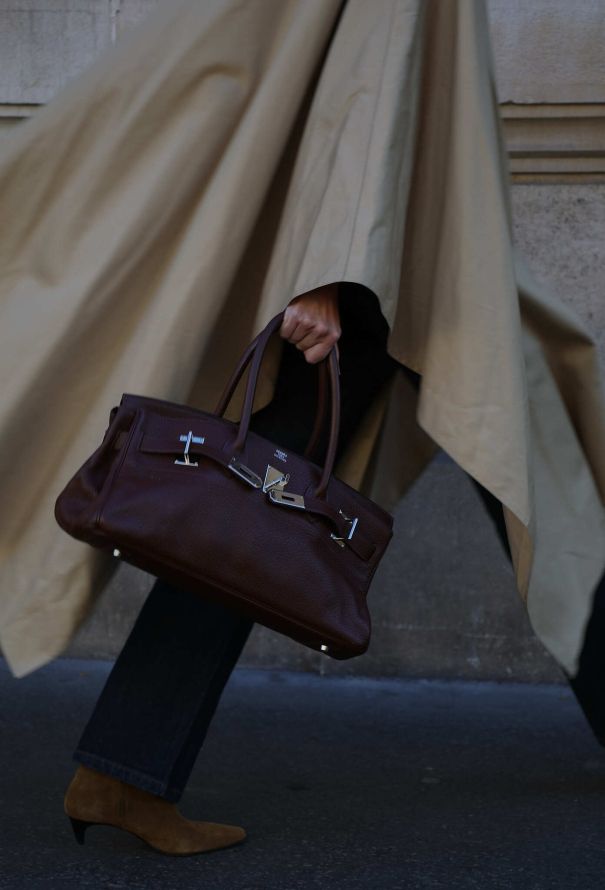 Hermès Brown Clemence JPG Birkin Shoulder - 2 Hermès Brown Clemence JPG Birkin Shoulder - 2