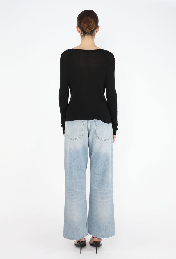 Gucci 1998 Buckled Knit Cardigan - 3