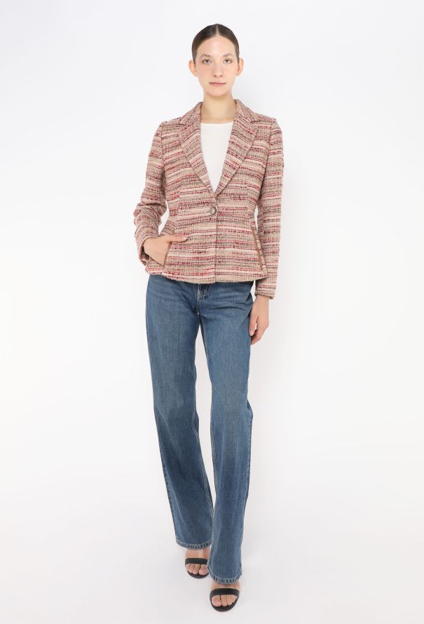 Prada F/W 2000 Tweed Cinched Blazer - 4