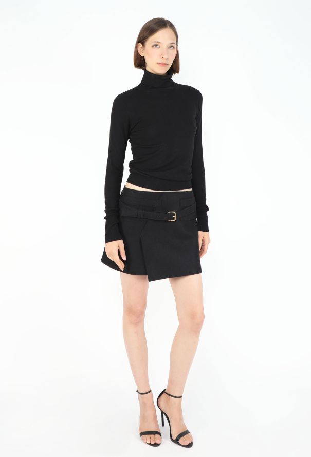 Balenciaga 2007 Pleated Belted Mini Skirt - 3