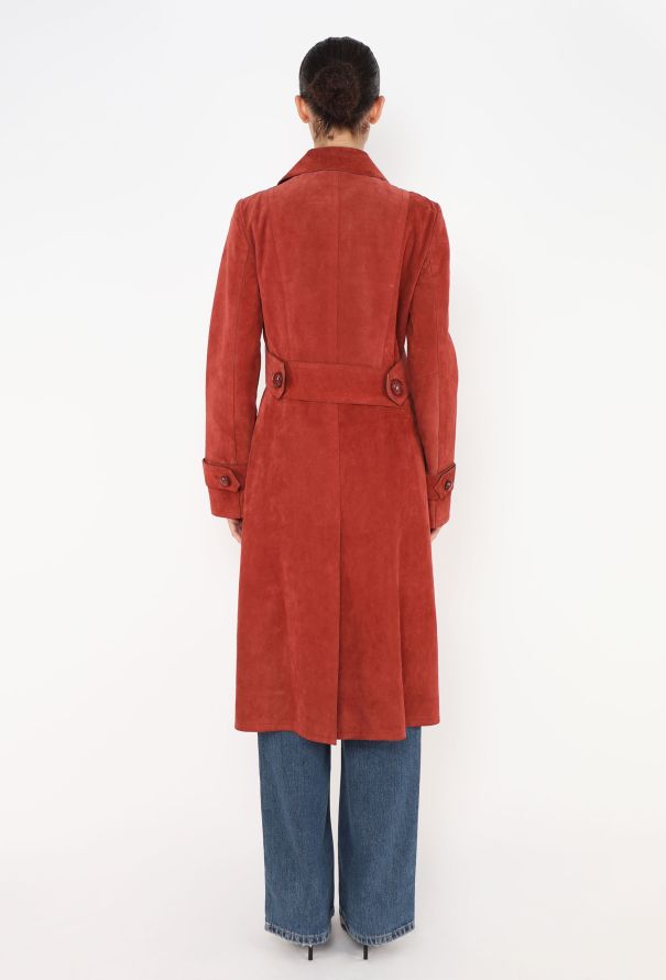 Gucci Pre-Fall 2015 Flared Suede Trench - 6