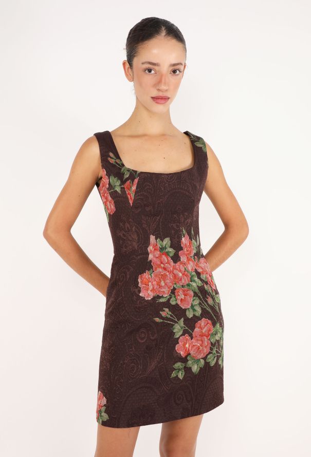 ワンピース Dolce&Gabbana f/w 1996 silk rose shirt Jacquard Floral Dress, F/W 1996 - Dolce & Gabbana | ReSee