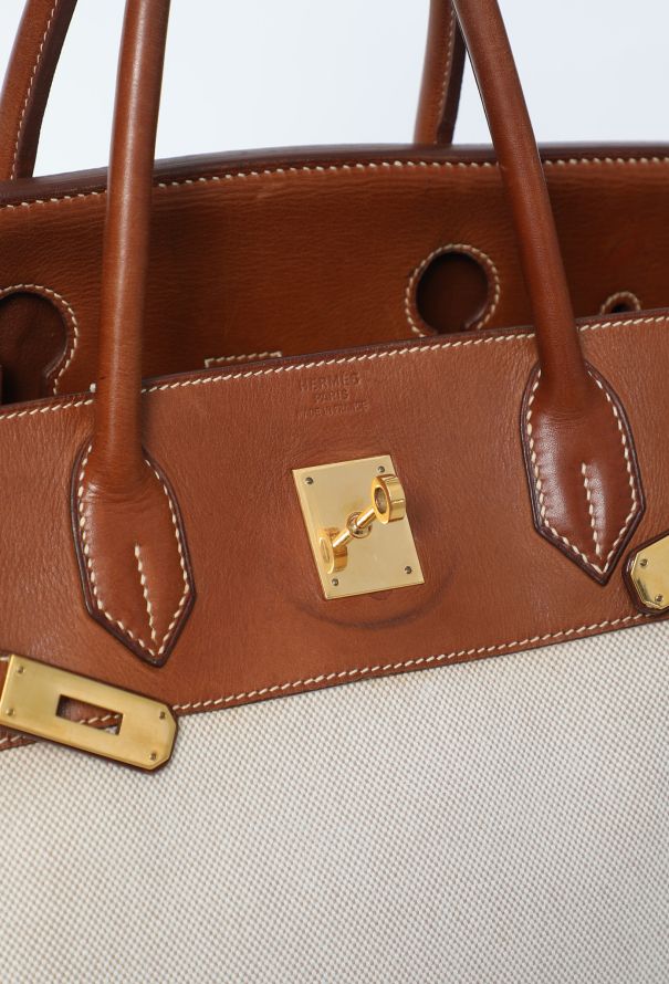 Hermès Vintage Barenia & Toile H Birkin 40 - 13