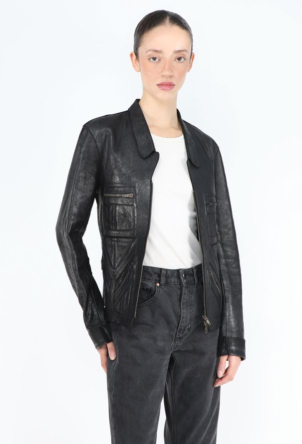 Balenciaga Le Dix F/W 2000 Leather Zip Jacket - 3