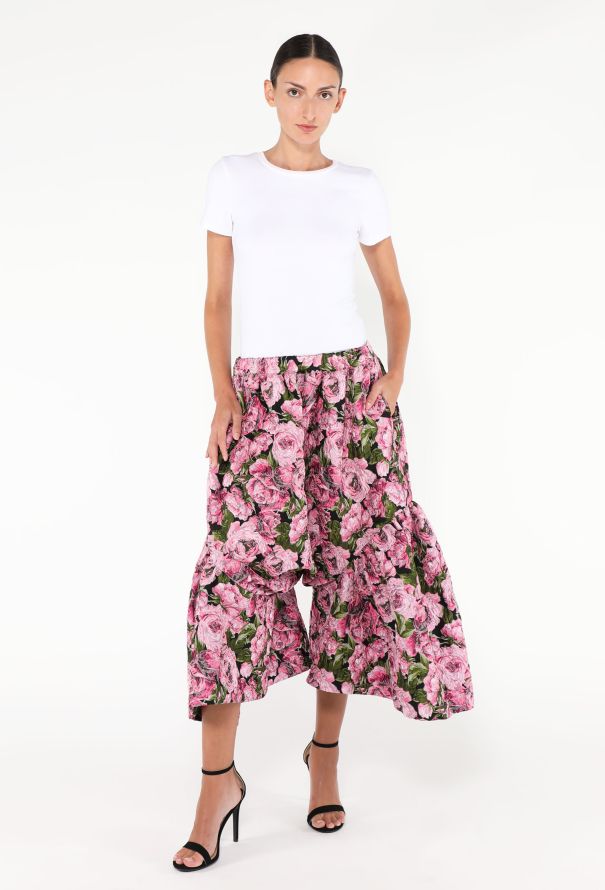 Comme des Garçons S/S 2023 Floral Jacquard Culottes - 1