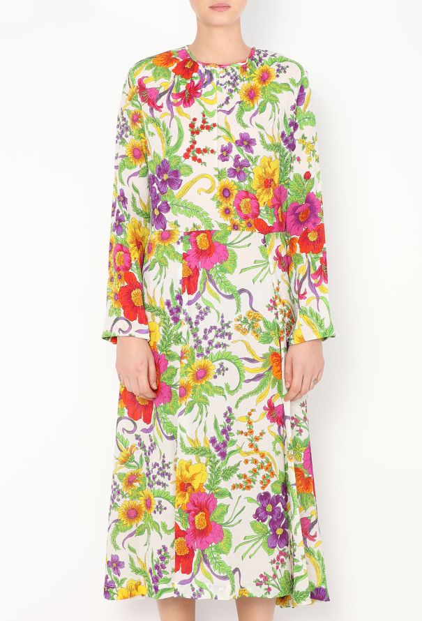 Balenciaga Pre-Fall 2017 Floral Chiffon Dress - 3 Balenciaga Pre-Fall 2017 Floral Chiffon Dress - 3
