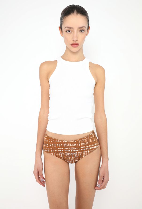 Prada Rare S/S 1996 Graphic Micro Shorts - 1