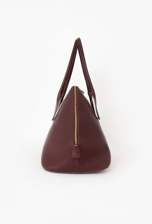 The Row Burgundy Large Devon Bag - 5