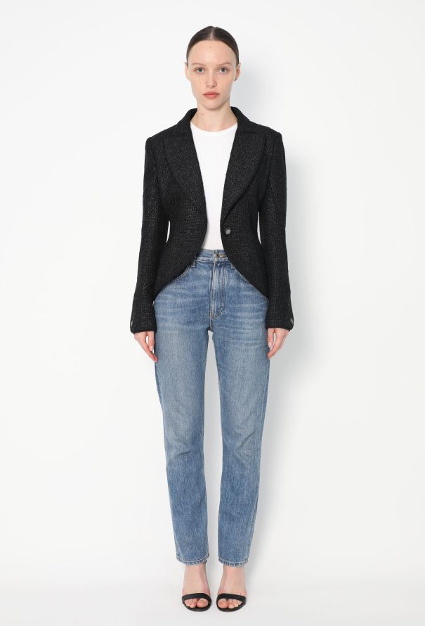 Chanel Waxed Tweed Braided Jacket - 3