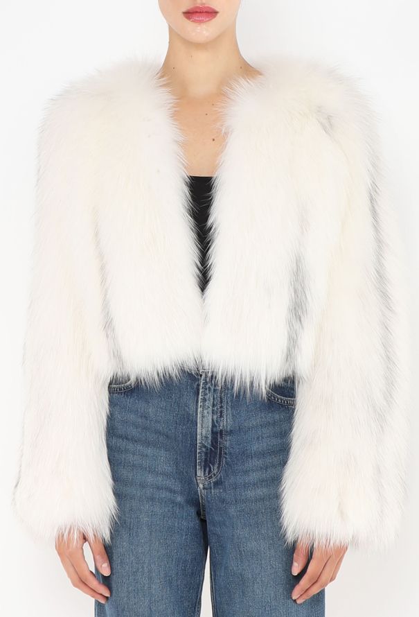Prada Fox Fur Cropped Jacket - 1