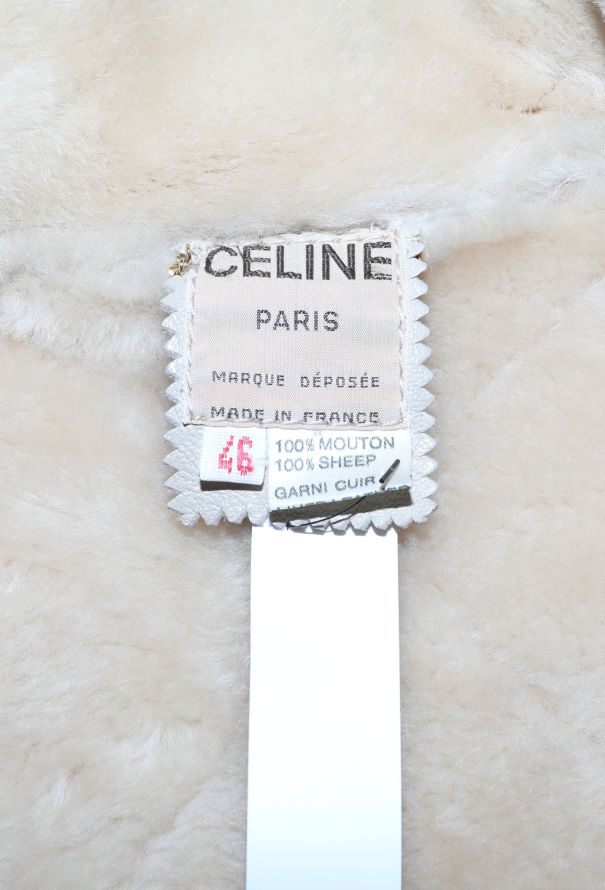 Céline Vintage Suede Shearling-Lined Coat - 6 Céline Vintage Suede Shearling-Lined Coat - 6