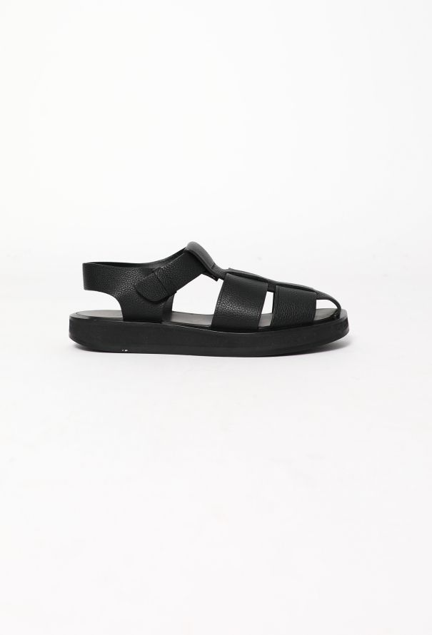 The Row 2023 Leather Fisherman Sandals - 1