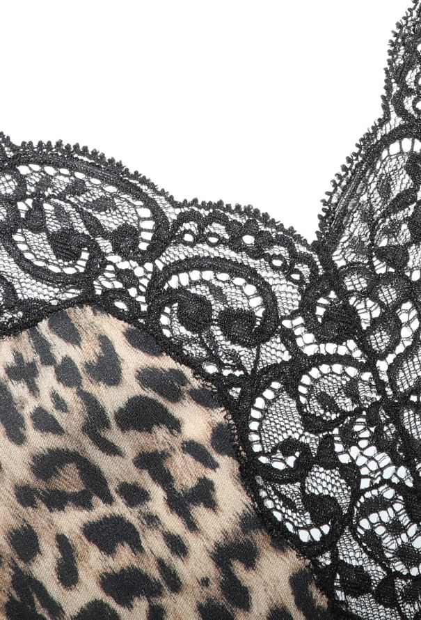 Saint Laurent Resort 2021 Leopard Lace Camisole - 8