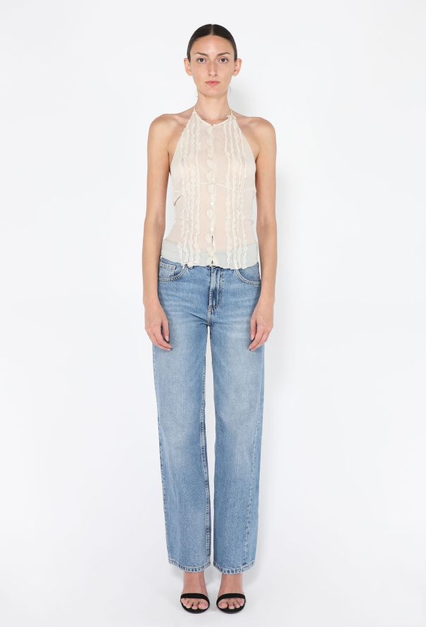 Prada '90s Silk Backless Halter Top - 2