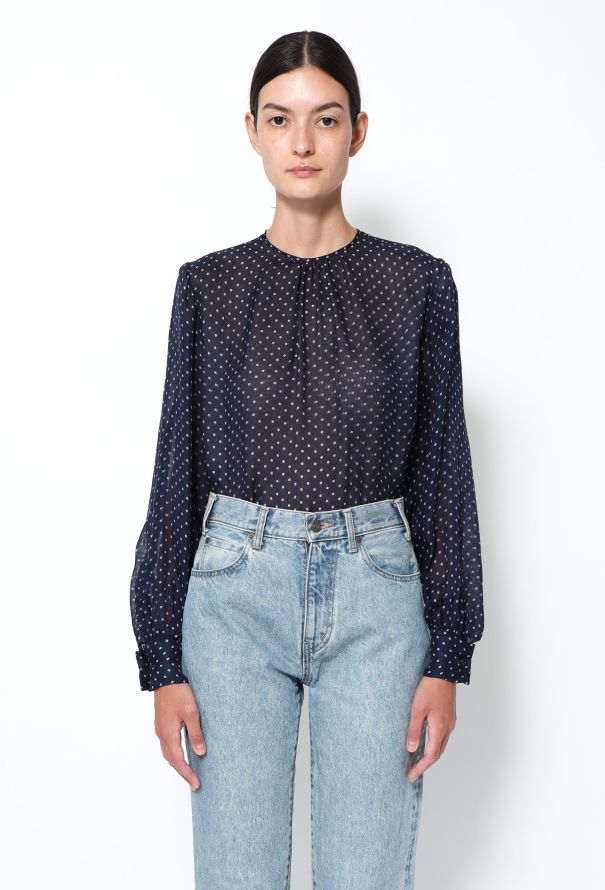 Saint Laurent '80s Haute Couture Silk Blouse - 1