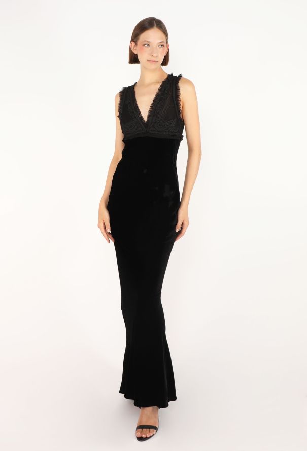 Jean Paul Gaultier Embroidered Velvet Gown, Late 1990s - 4